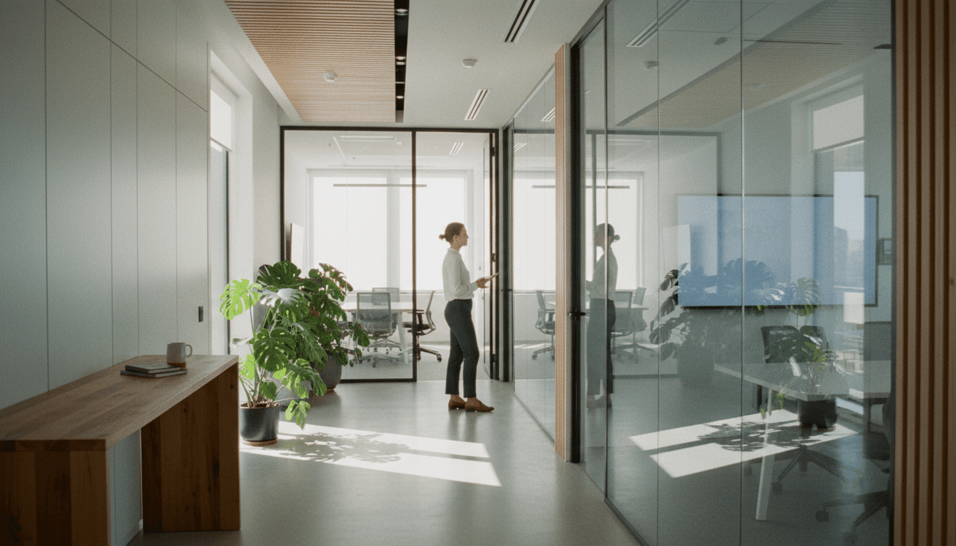 People side by side in meeting rooms
