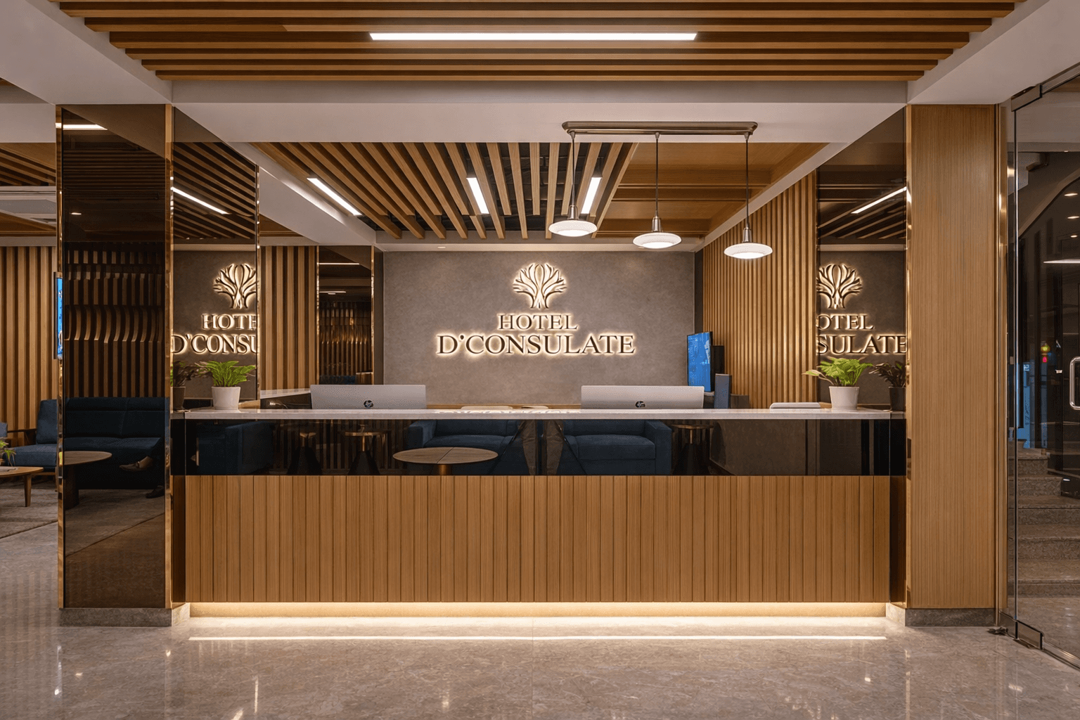 Modern landscaped garden showcasing professional outdoor design.