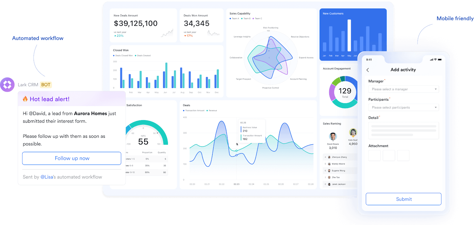 Lark CRM at a glance