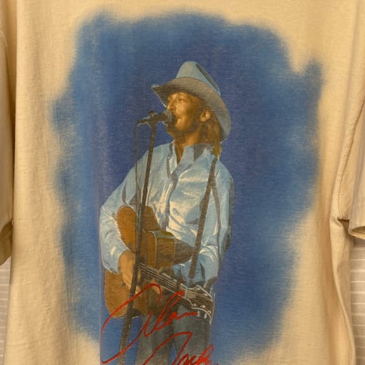 Vintage 1996 Alan Jackson tour T-shirt graphic
