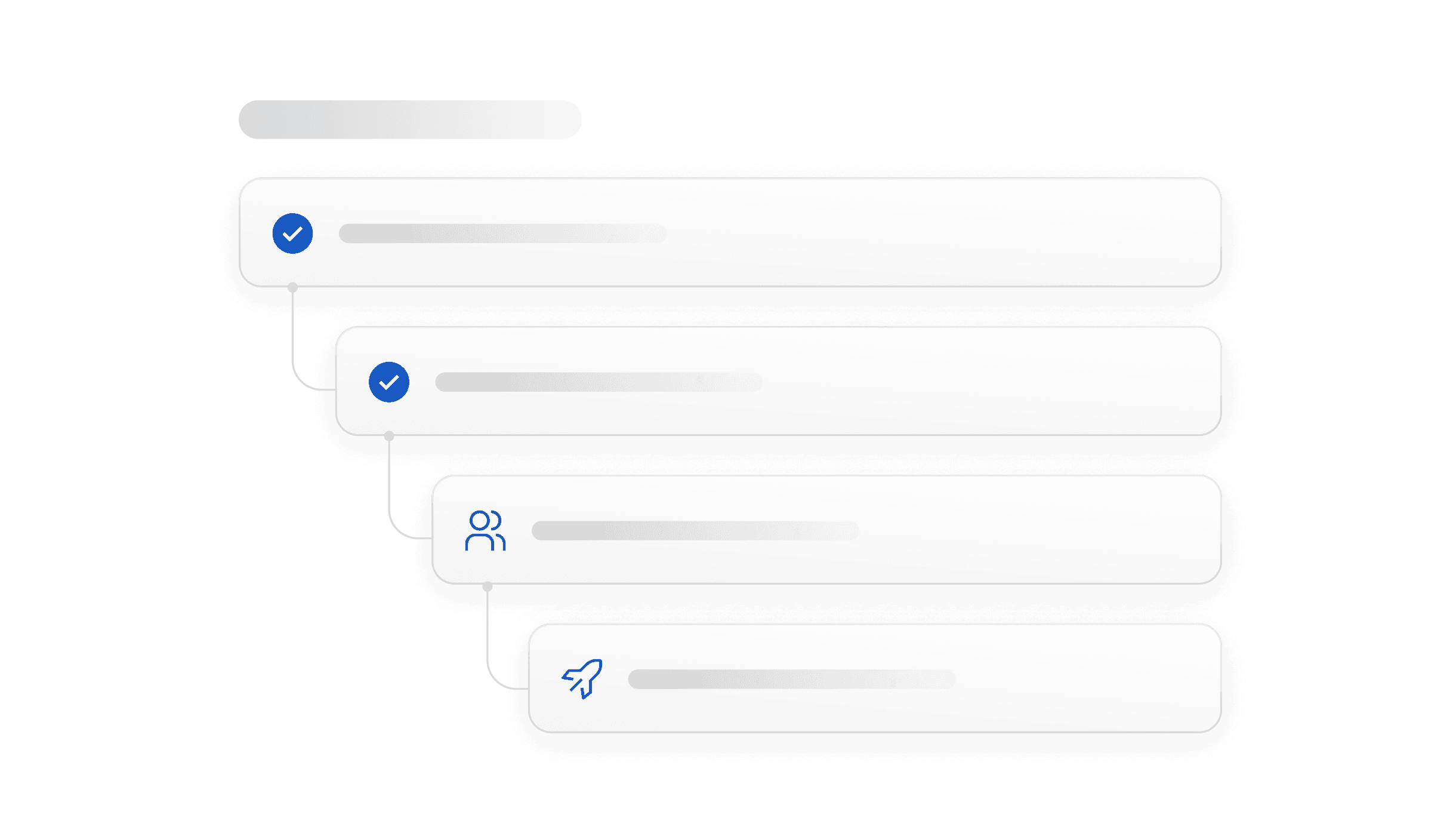 A render representing dependent steps in a Planhat workflow.