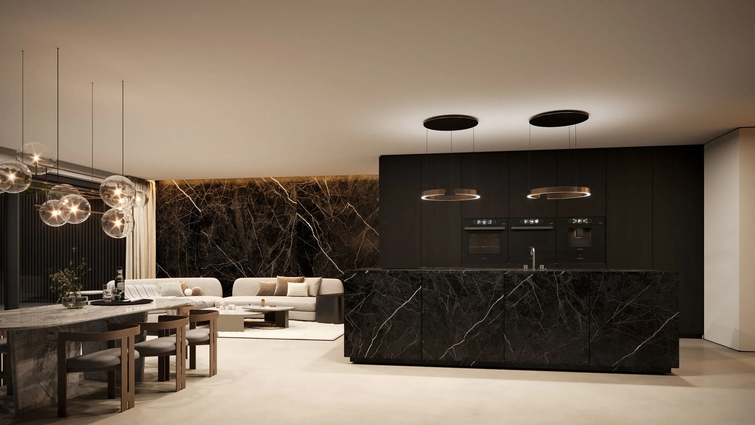 Render der Innenansicht von Projekt Urban Light