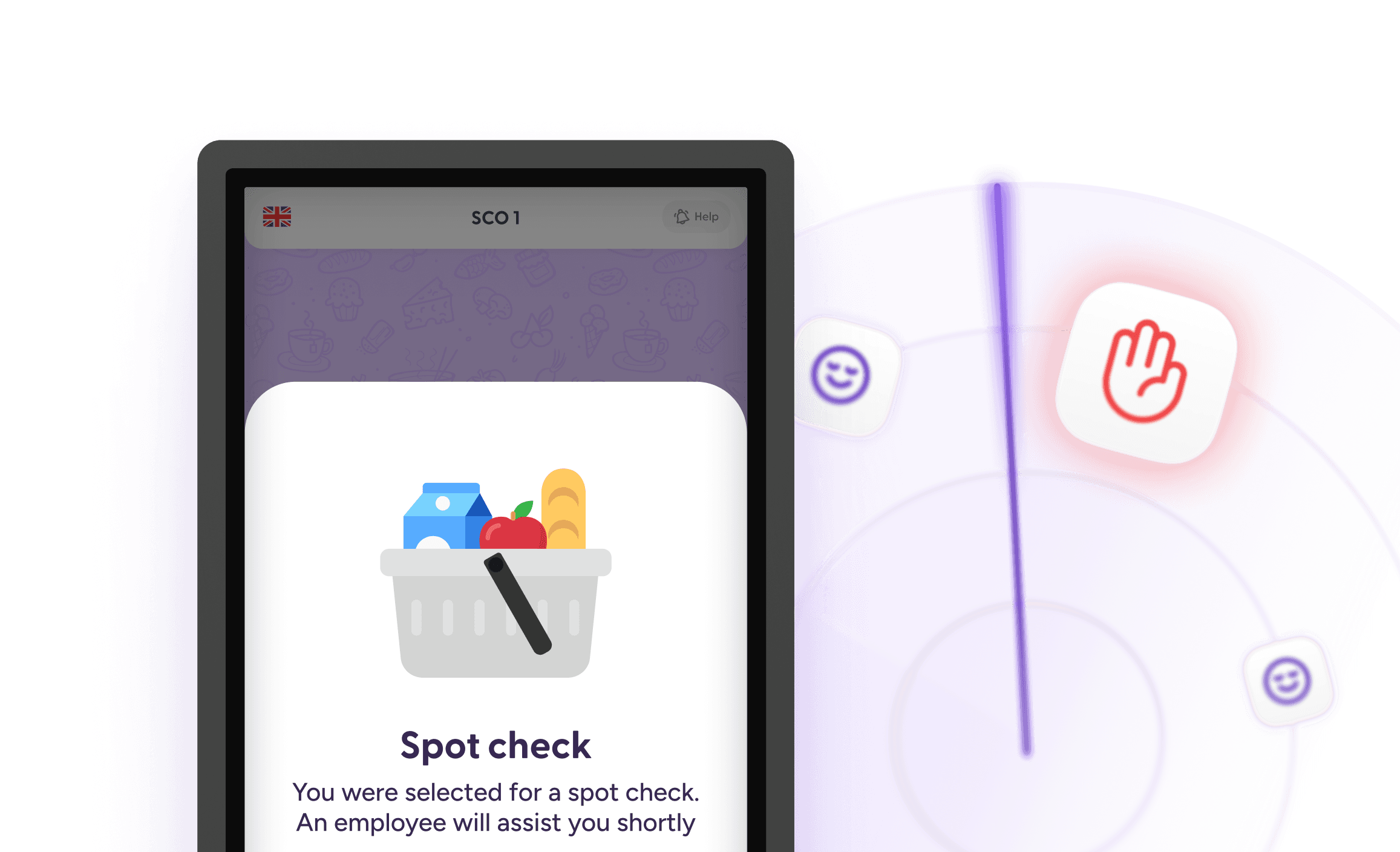 shopreme matrix - self checkout kiosk - spot check