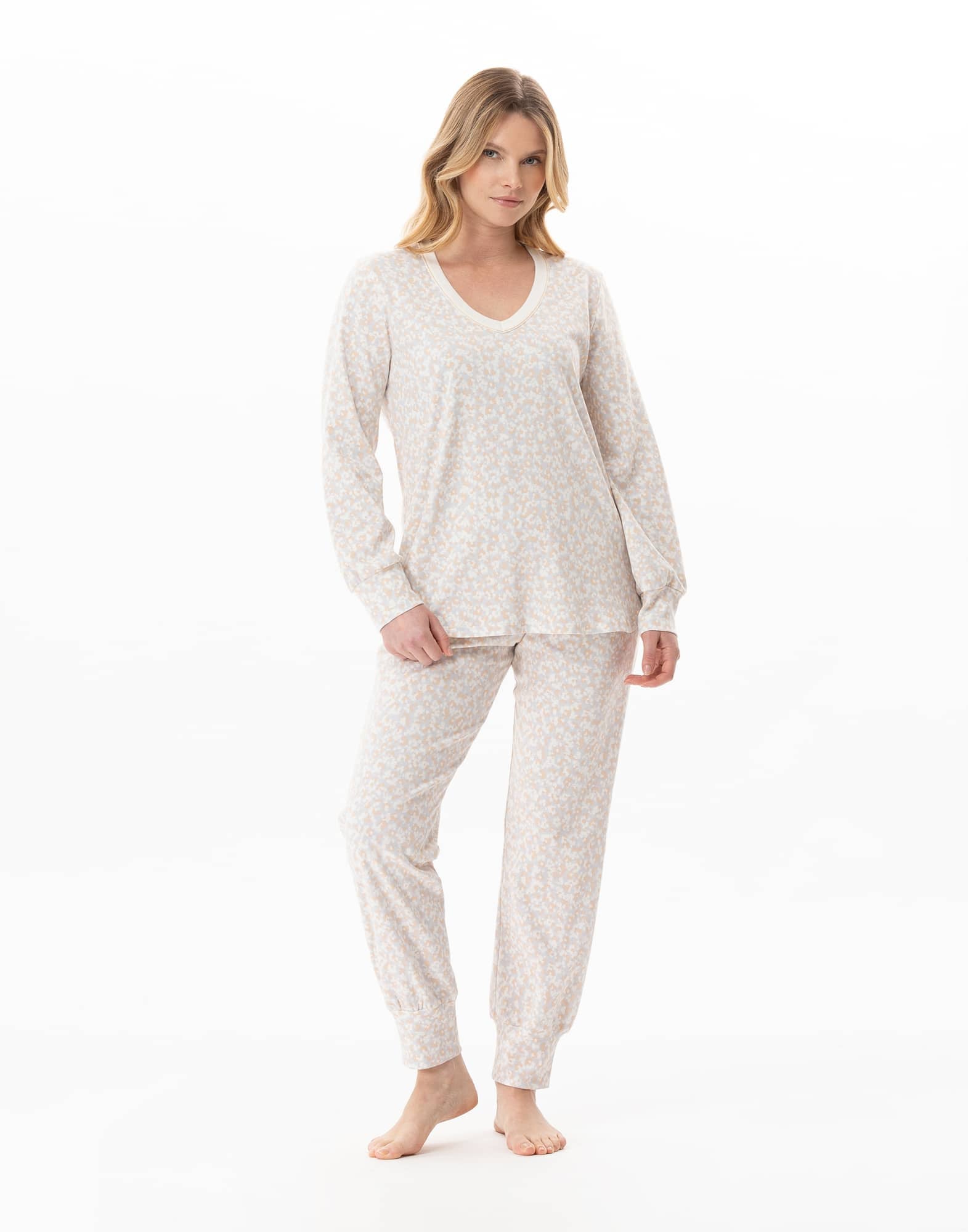 Pyjama en coton LINETTE Multicolore
