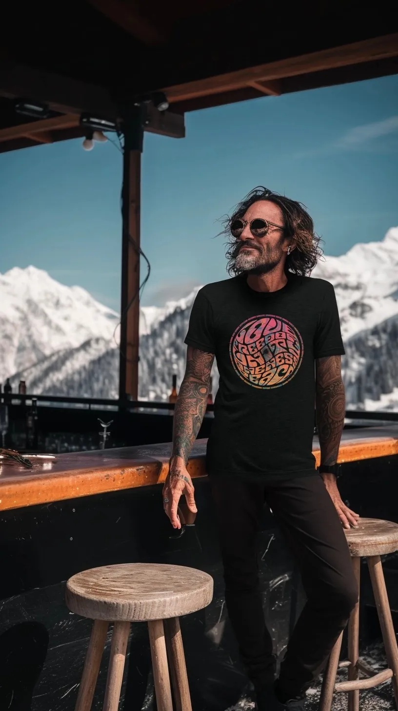 T-Shirt design at a bar out in the alps