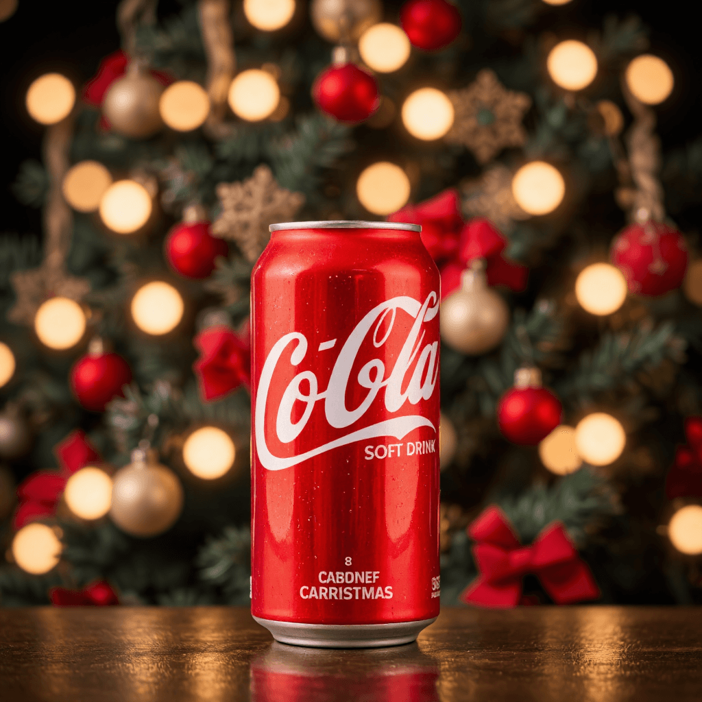 product photography of a can of carbonated soft drink