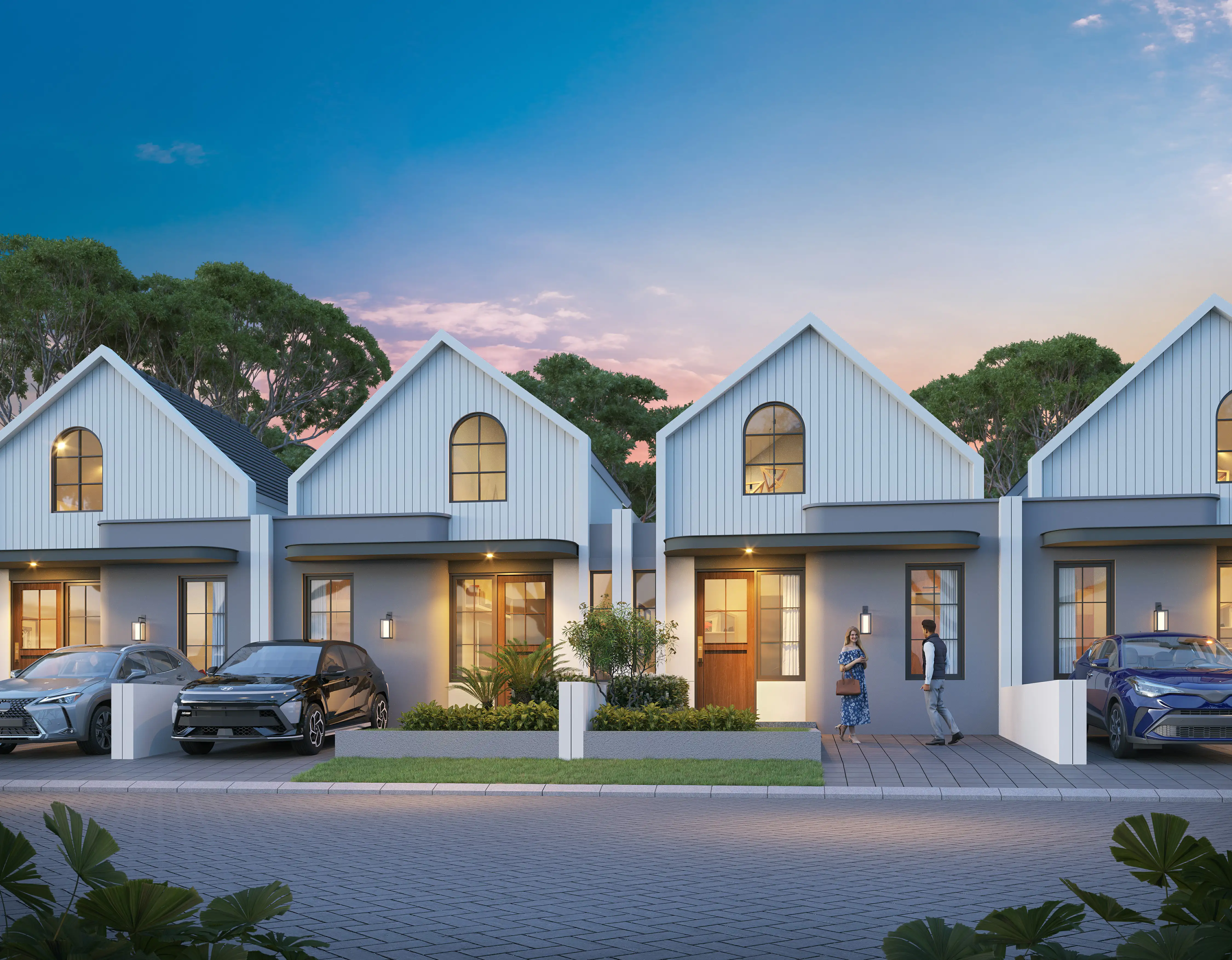 Fasad Rumah Tipe Dale Skyville