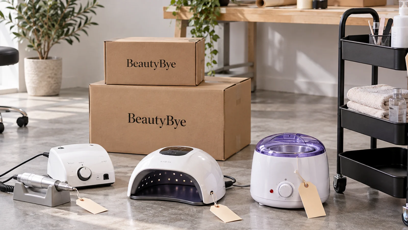 BeautyBye professional nail lamp and manicure equipment grouped for resale