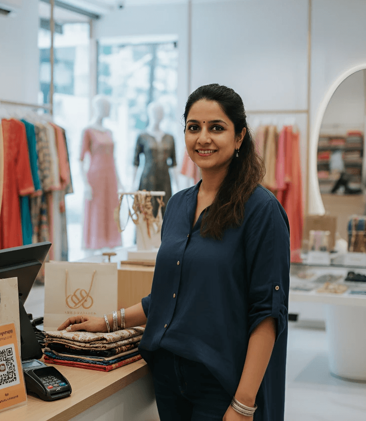 Portrait of a young man with curly hair wearing a yellow hoodie and backpack