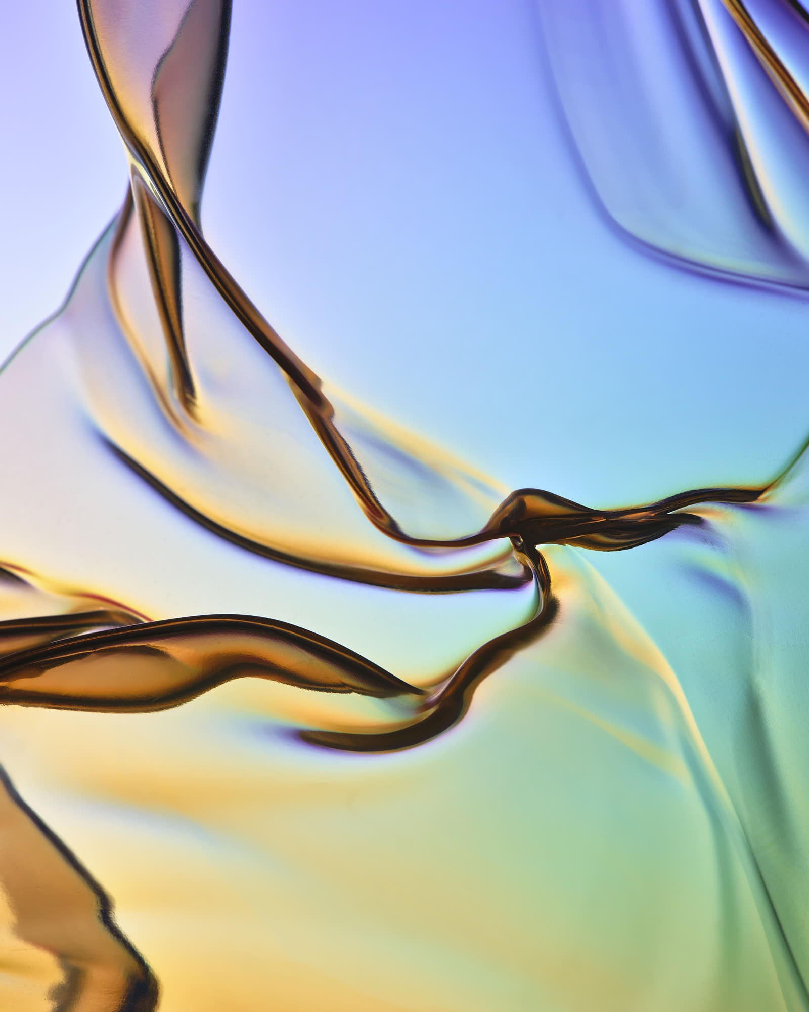 Colorful abstract flowing lines with gradient background.