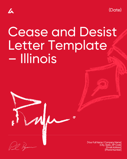 Cease and Desist Letter Template – Illinois