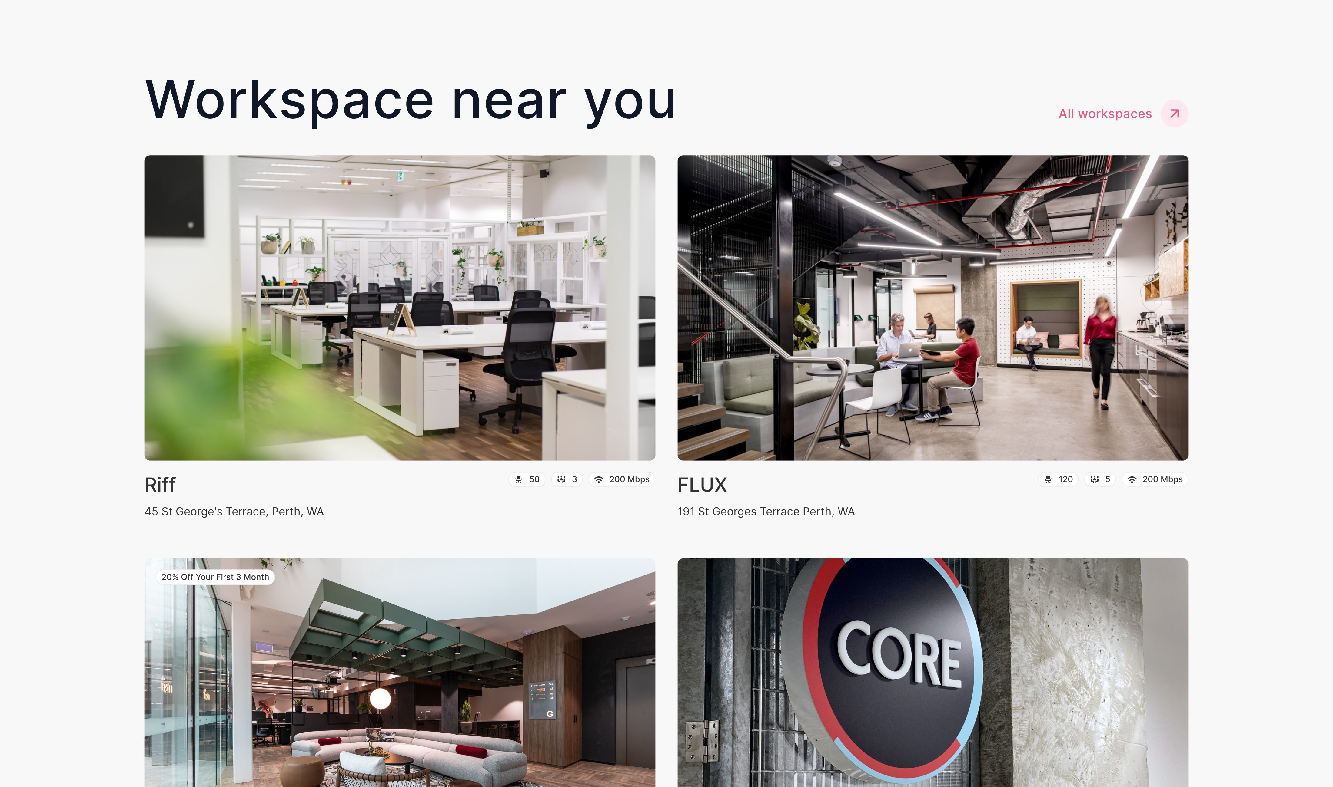 Web design: Spacecubed - Elevate your co-working space: redesign with delightful digital experiences