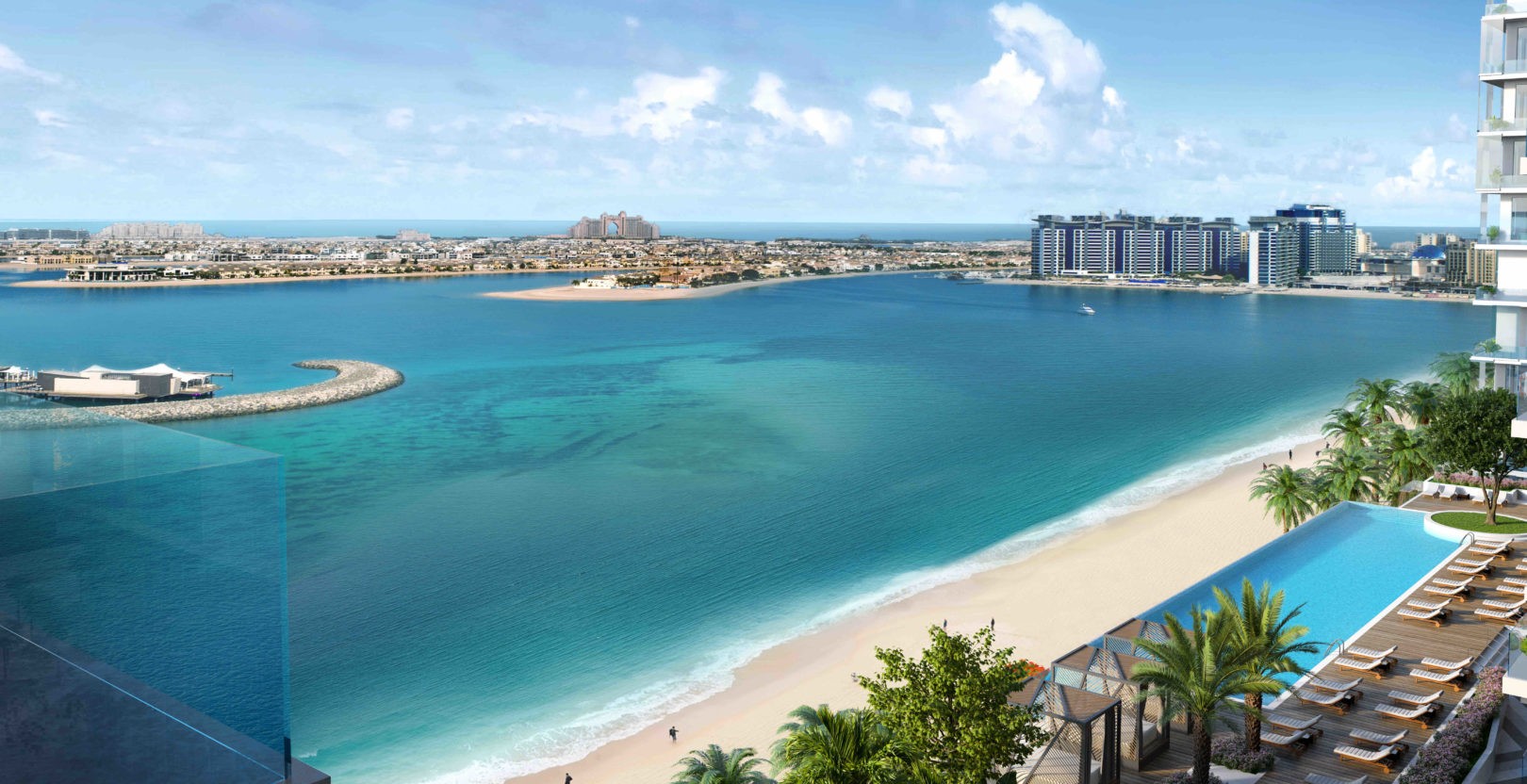 Emaar Beachfront white sand shore