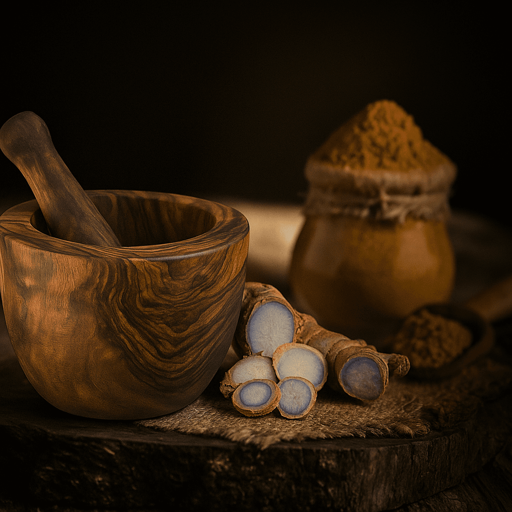 bau kunyit hitam asli