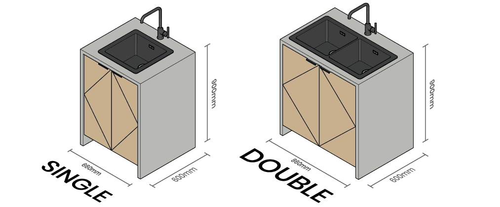 Sinks - Tiny House Kitchen