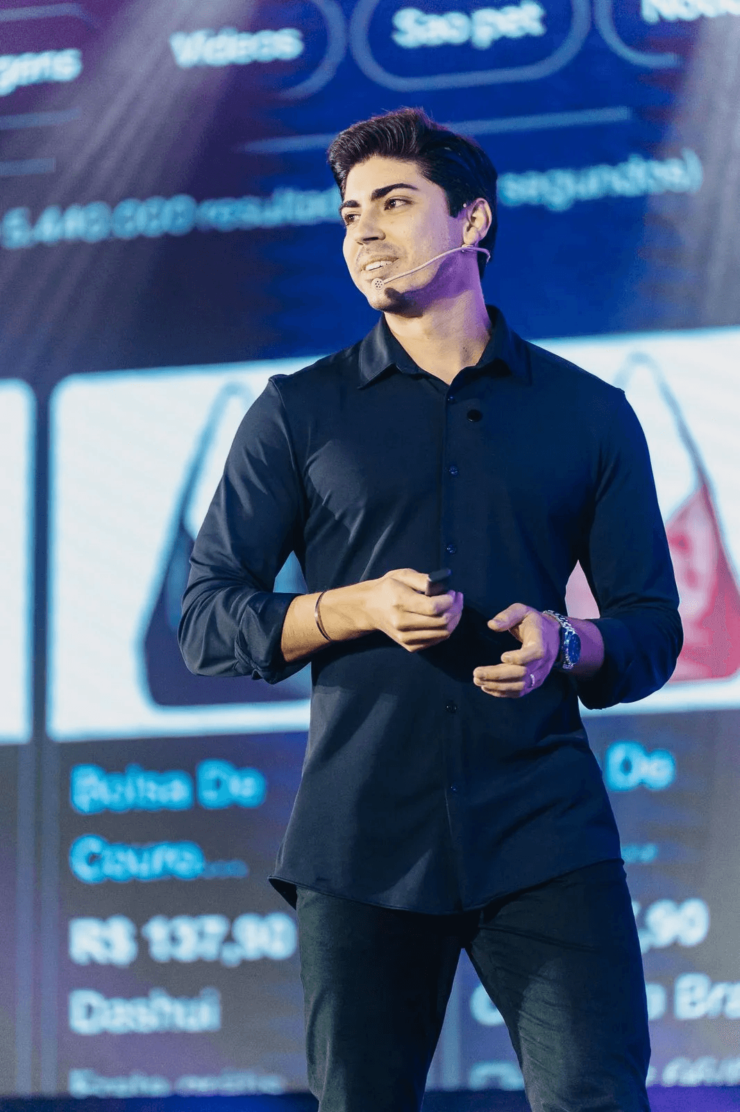 A man and a woman in an office