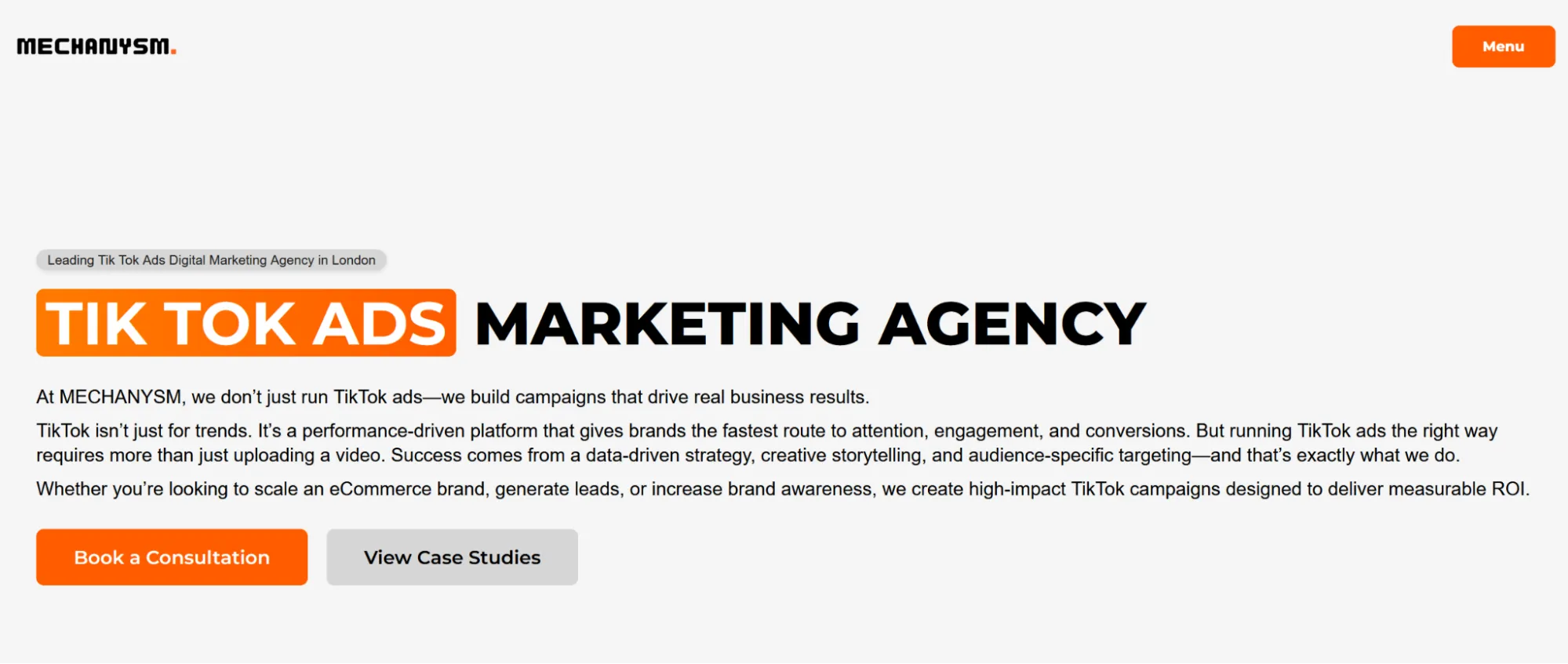 Top TikTok Agency in London - MECHANYSM