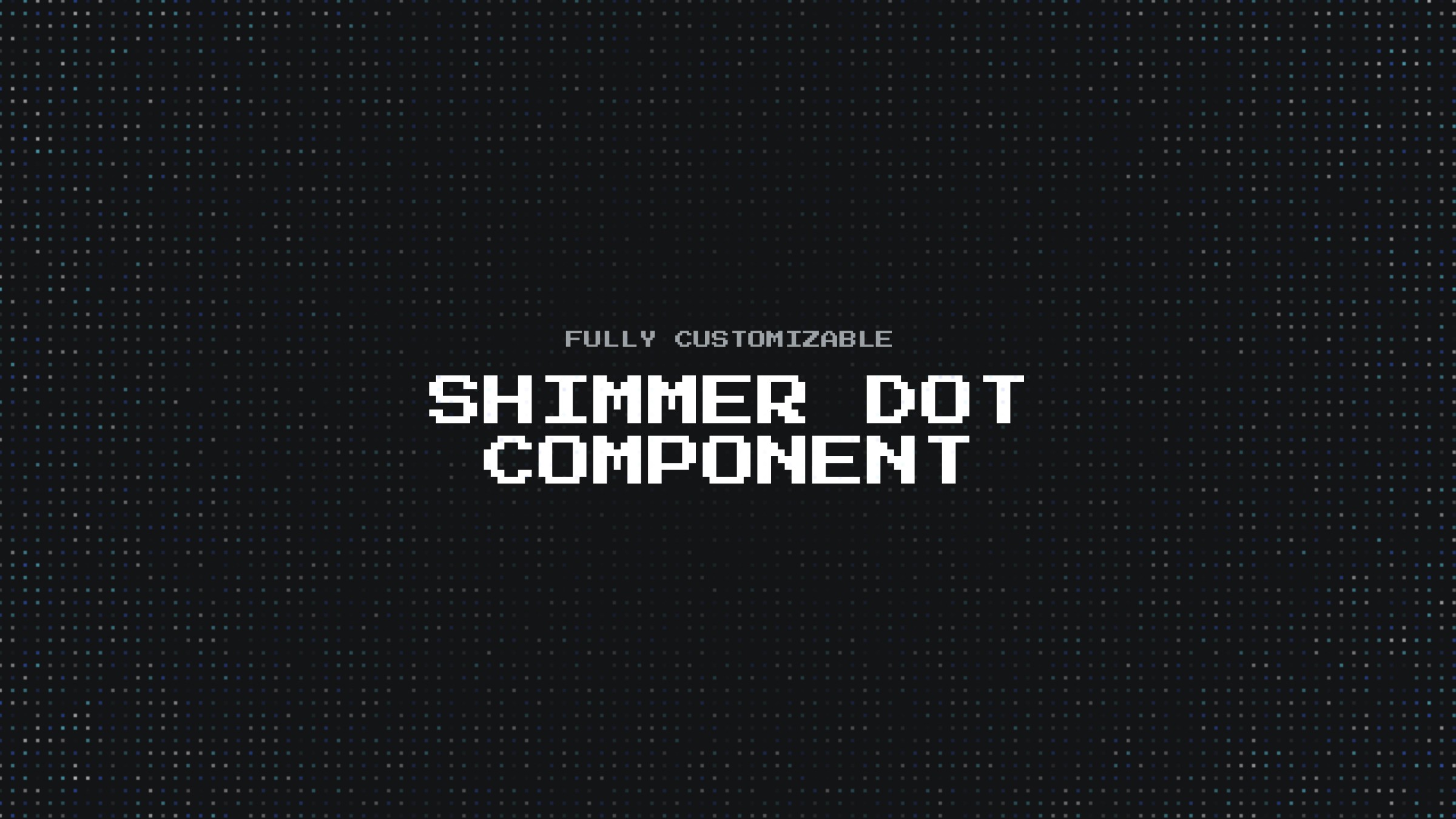 Shimmer Dot Component for Framer