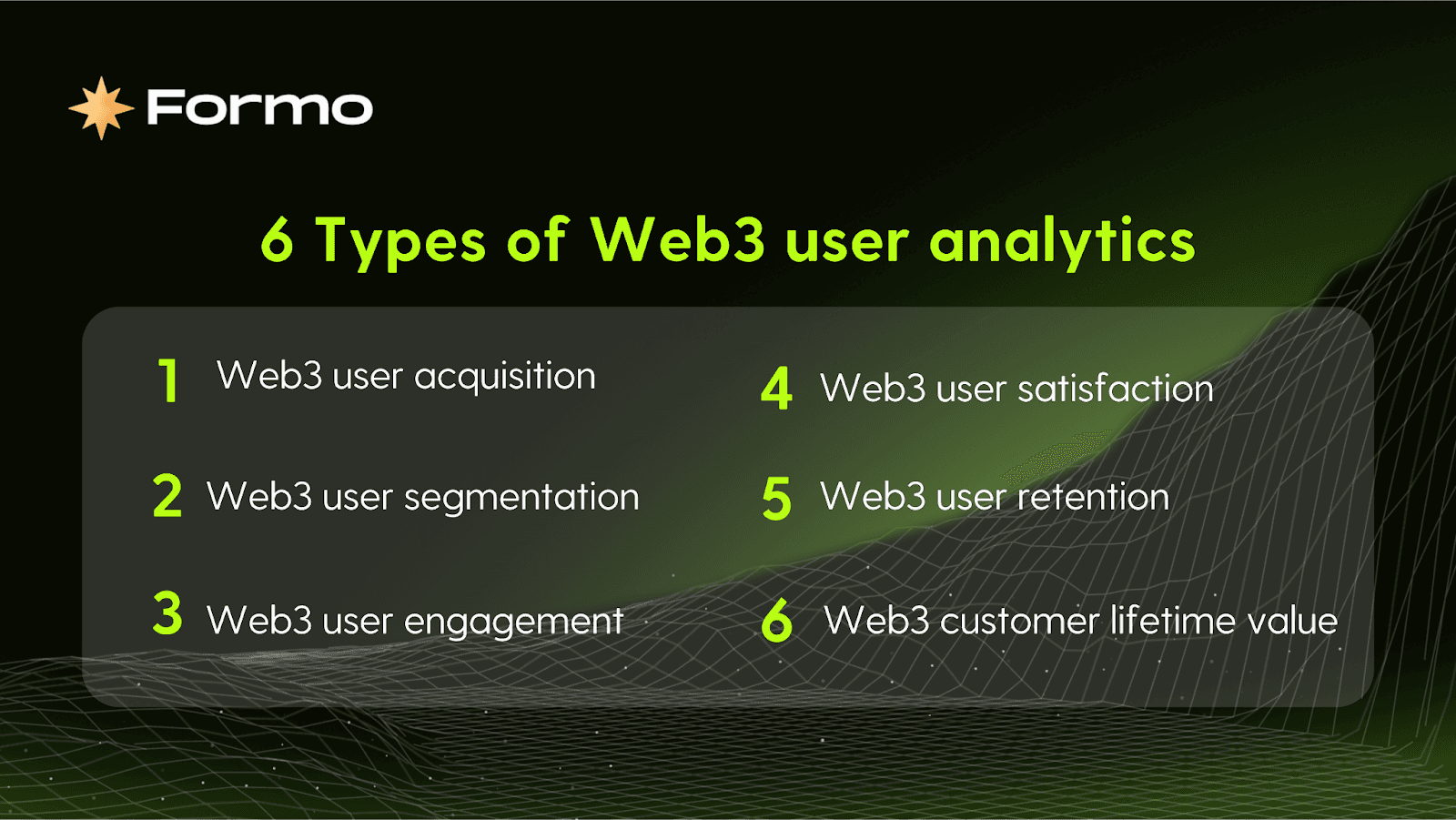 Here are six key types of user analytics