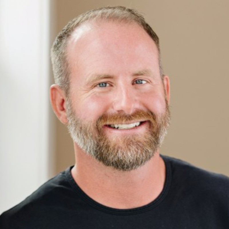 Hansome white man smiling