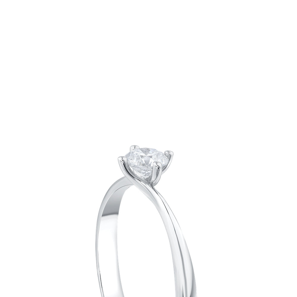 Assos Pırlanta 0.10 Karat G SI1 Yuvarlak Kesim Tektaş Yüzük