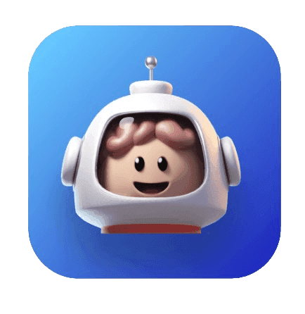 3D icon of an astronaut, who is the company logo of astro.tax