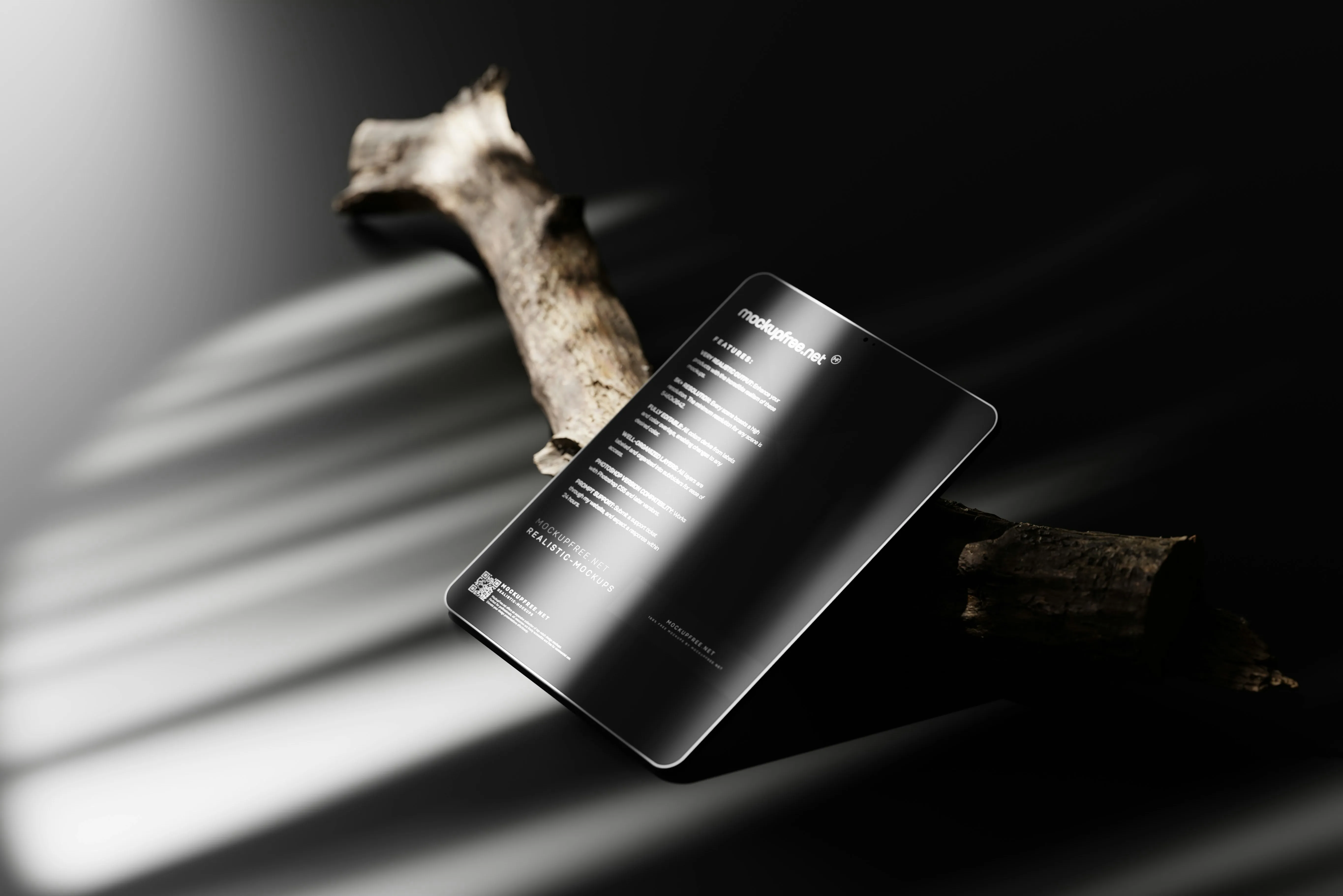 a piece of wood with a piece of glass on top of it