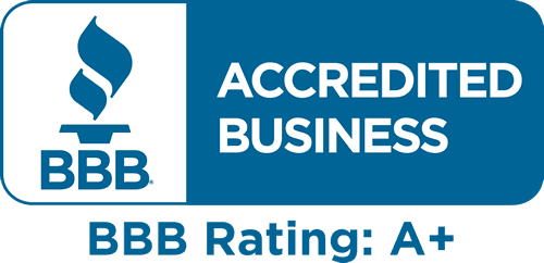 BBB Accredited Business A+ rating badge — RJP.design, a trusted NYC web design agency specializing in website design and digital marketing.