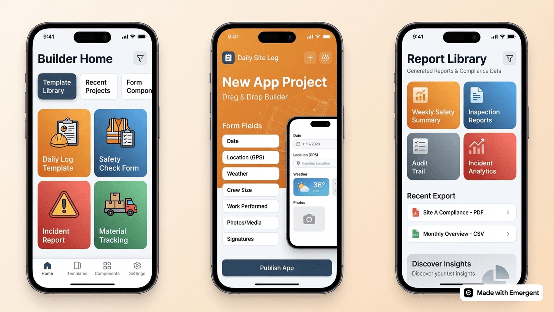 Construction Compliance App Made With Emergent