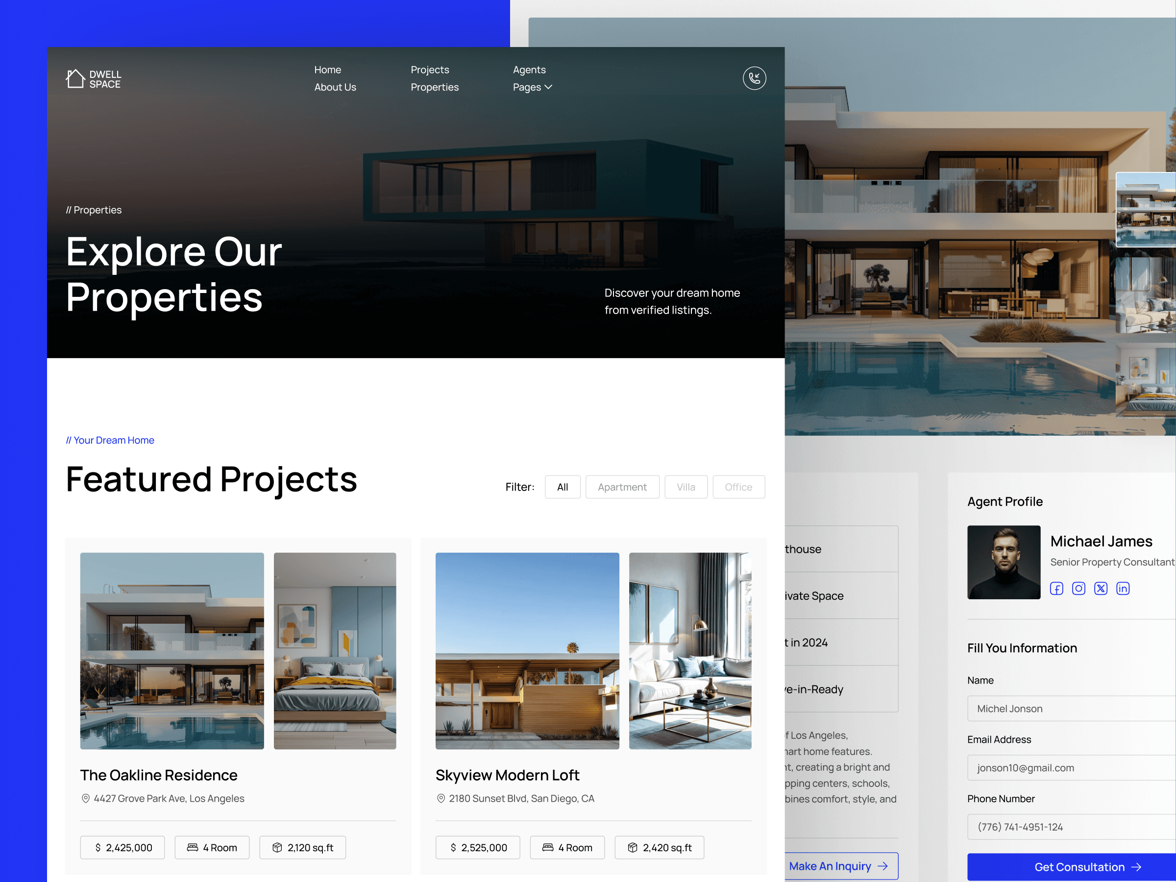 framer property listing template