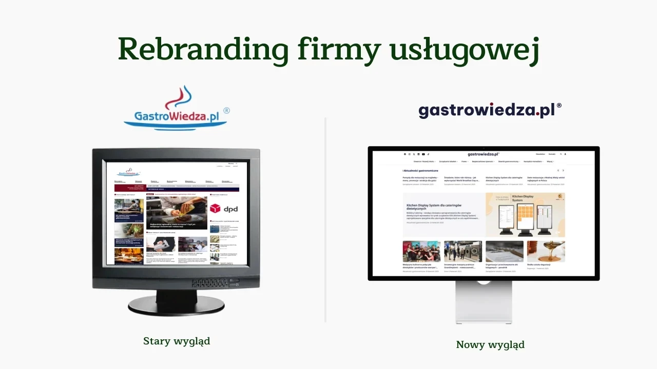 Rebranding firmy usługowej