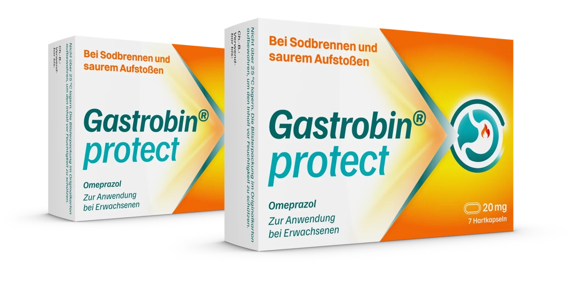 Gastrobin® protect wird bei Erwachsenen zur kurzfristigen Behandlung von Reflux­symptomen (z. B. Sodbrennen, saures Aufstoßen) eingesetzt.# Es verbindet eine schnelle Wirkstoffaufnahme* mit einer lang­an­haltenden Wirkung gegen Reflux­symptome.