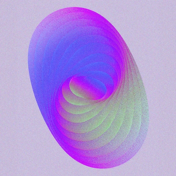 Experimental visual reflecting modern creative technology