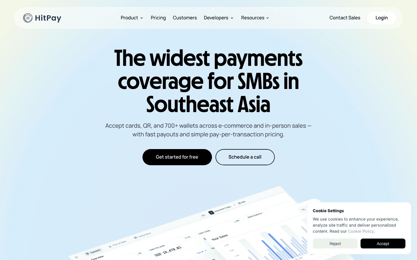 HitPay homepage alternative nashi