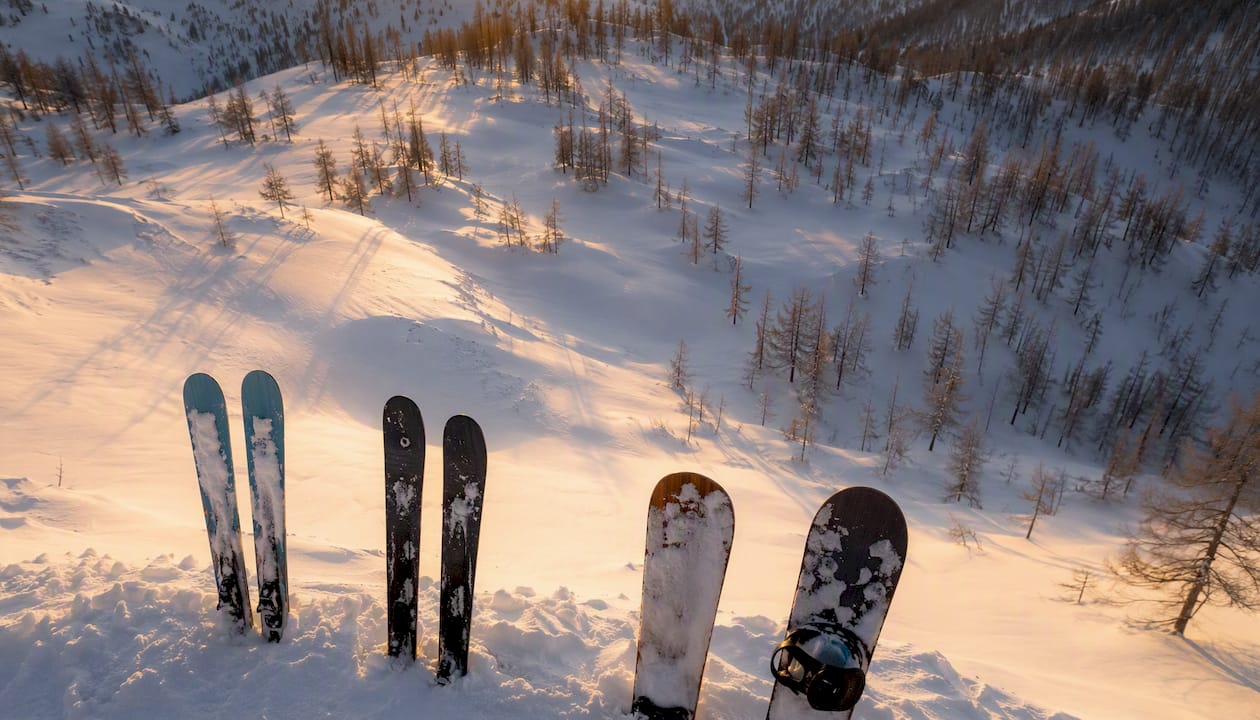 Broad snow-covered slope in the Western Altai Mountains
