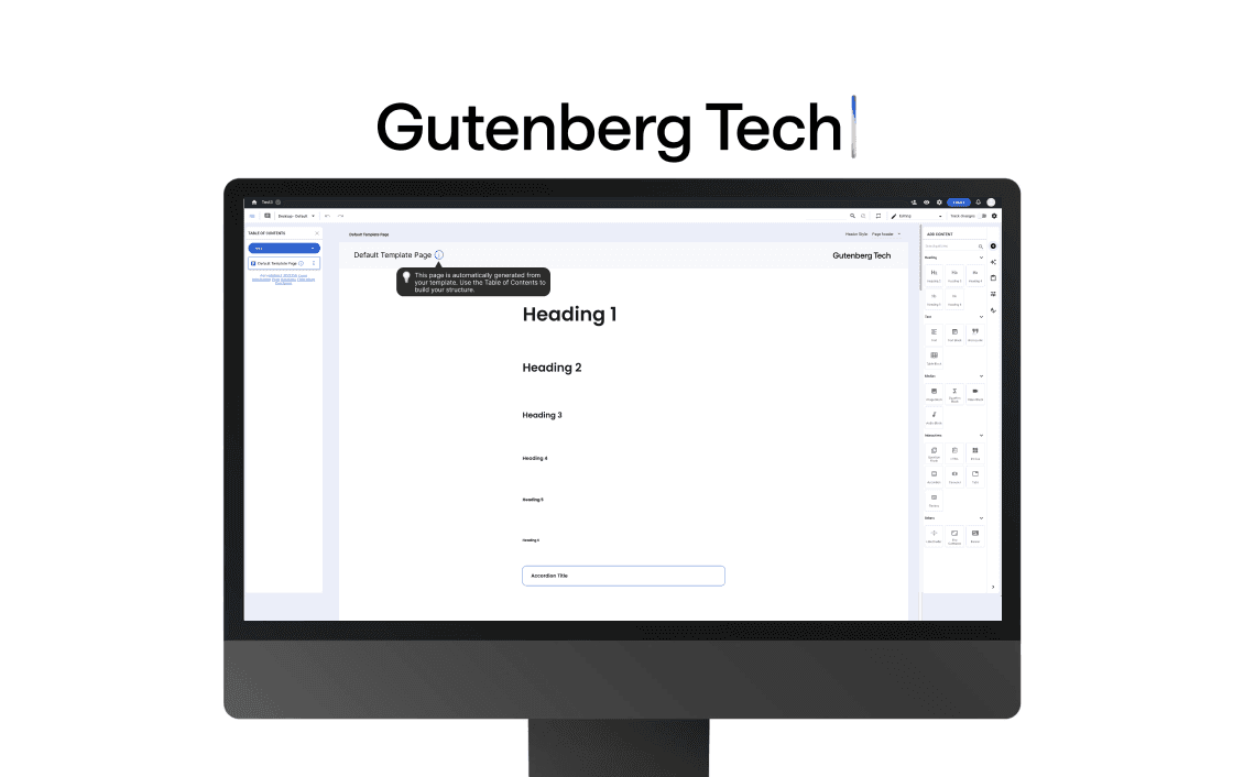 Gutenberg Technology CMS