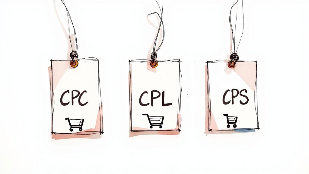 A close-up of a calculator and financial charts, representing marketing budget decisions.