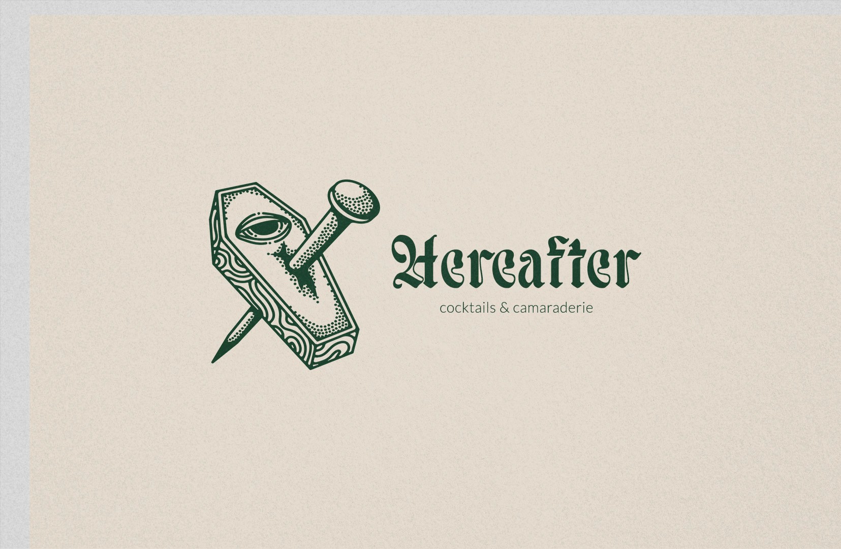 Hereafter mark and logotype lockup