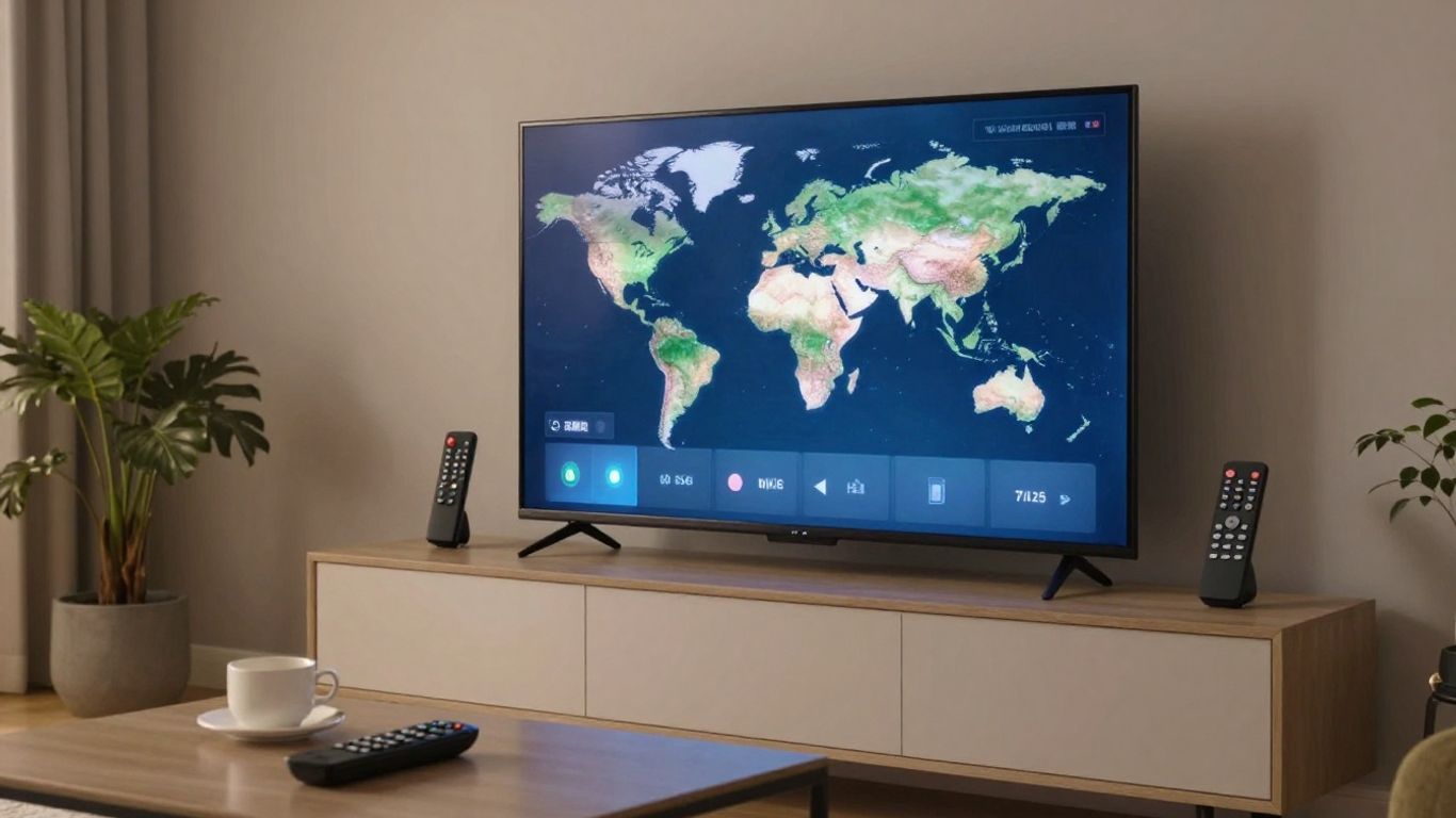 Television streaming menus across countries