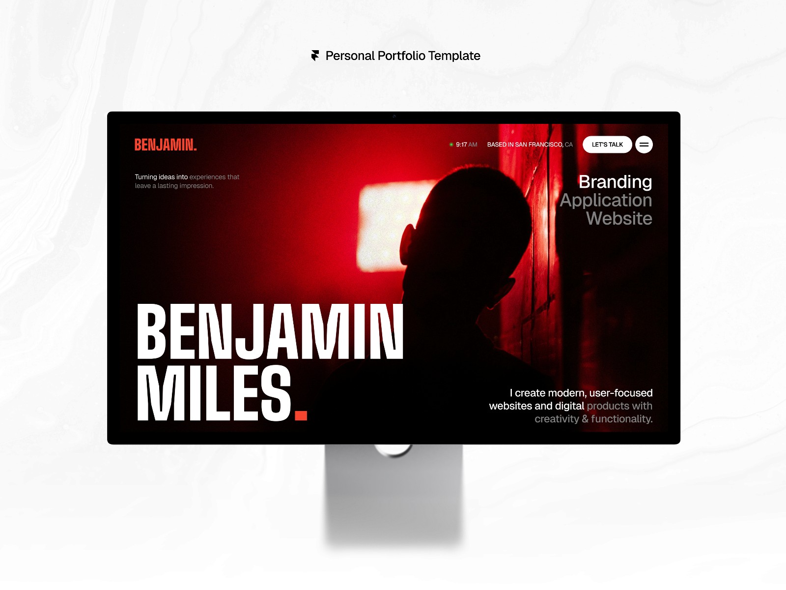 BENJAMIN — 高级暗黑现代创意机构官网设计灵感