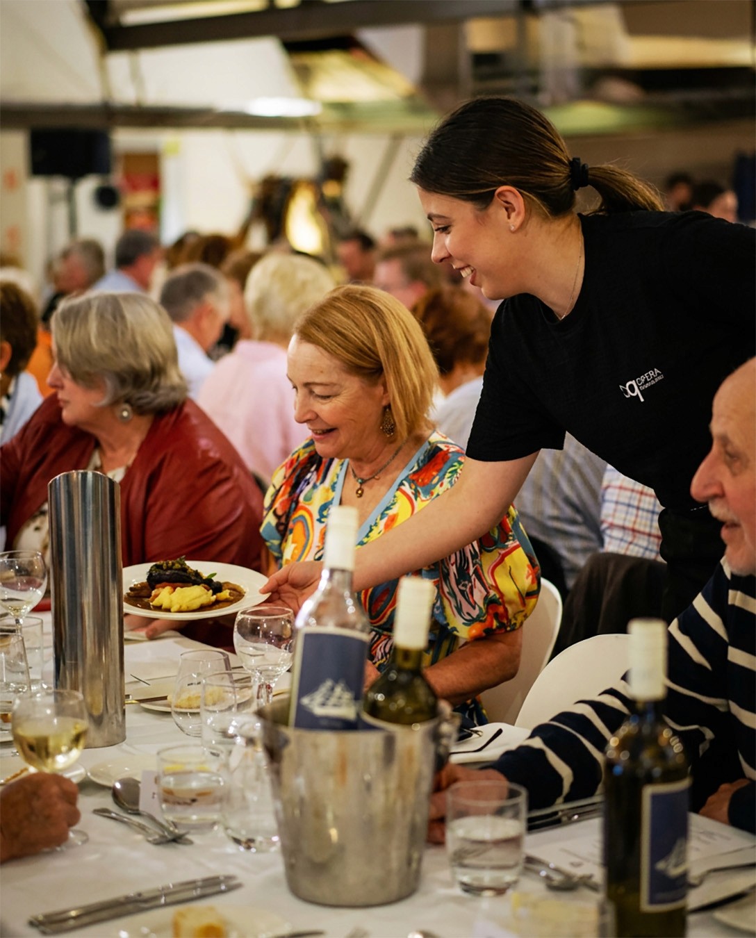 Star serving guests at the Festival of the Outback Long Lunch