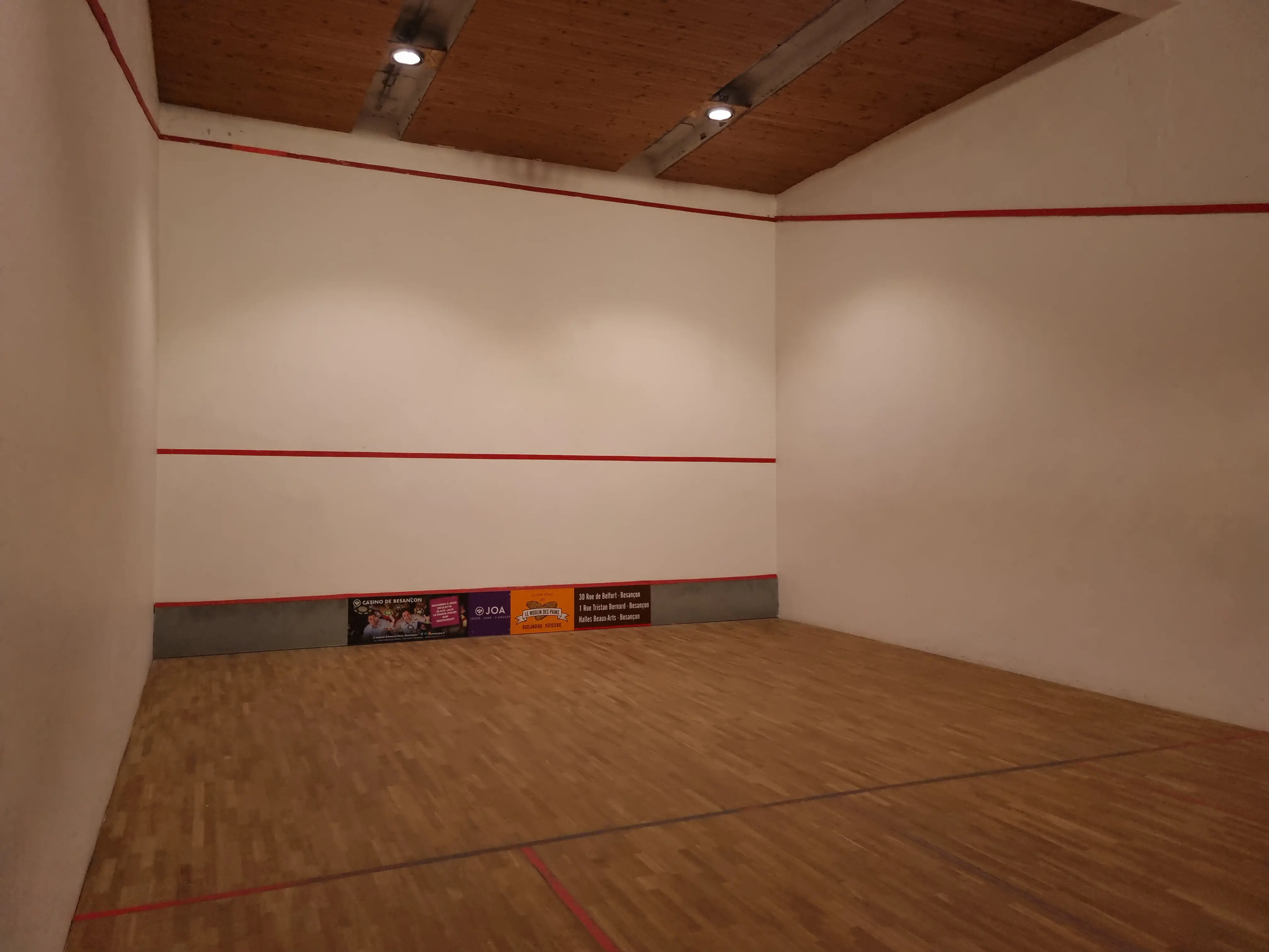 Bannière court de squash