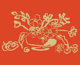 wedding stationary design - flowers in a vase