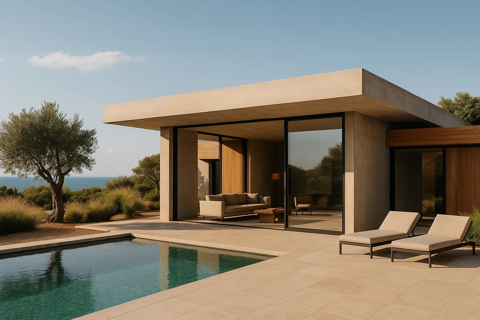 Σύγχρονη κατοικία με πισίνα στη Βάρκιζα