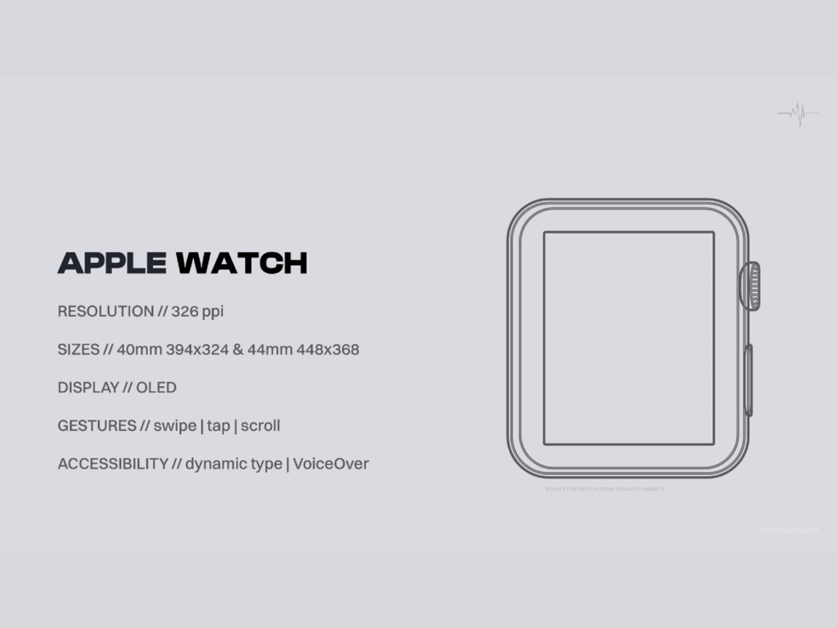 apple watch specs for heartbeats
