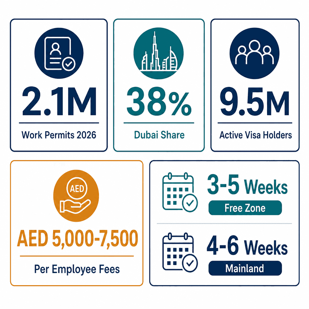 Infographic: Employee Visa Sponsorship Dubai - Complete Employer Guide 2026