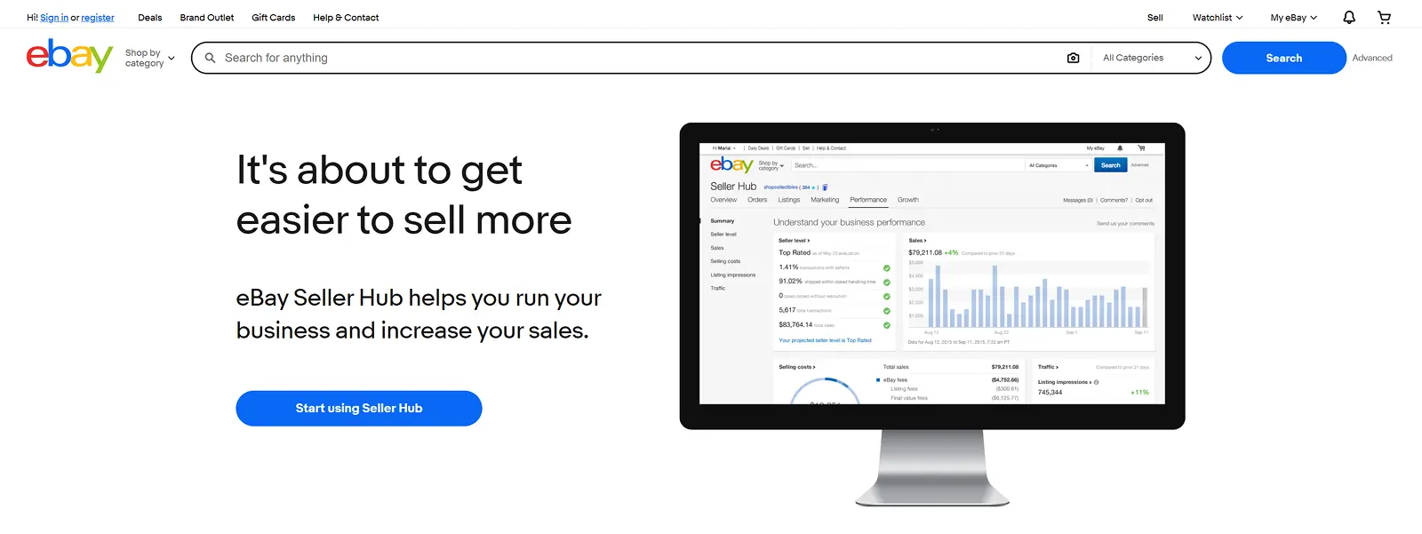 eBay Seller Hub
