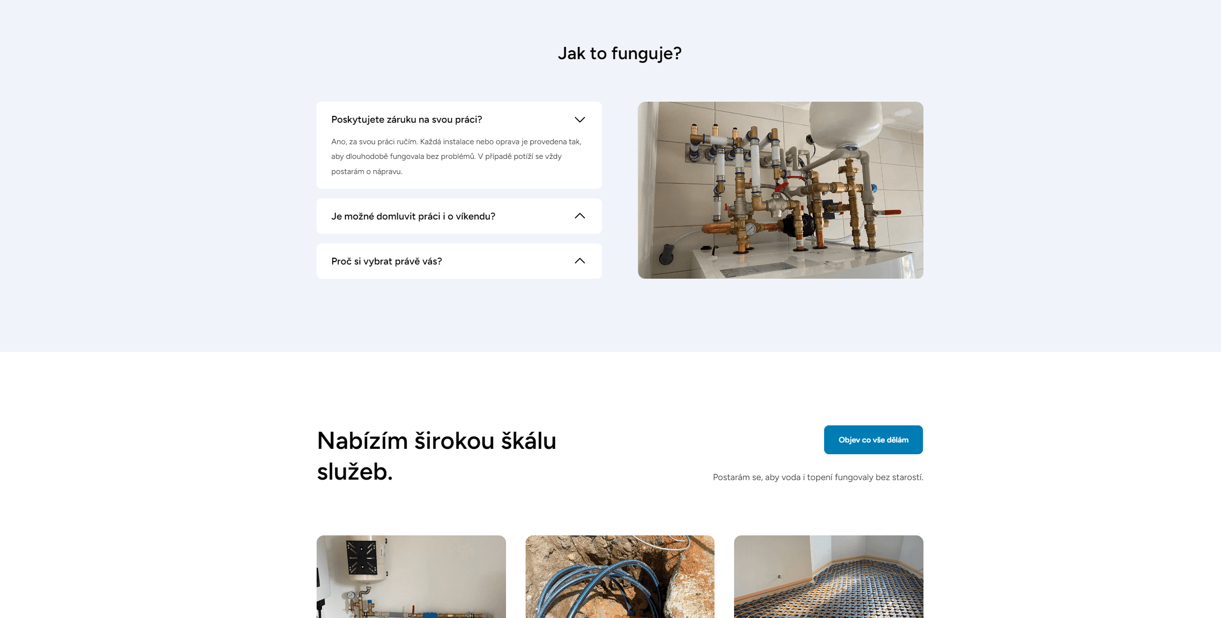 Full-screen navigation menu on a black background. Large links for Home, Services, Projects, etc., on the left. A list of recent work and studio info on the right. An abstract liquid chrome 3D shape sits at the bottom center.