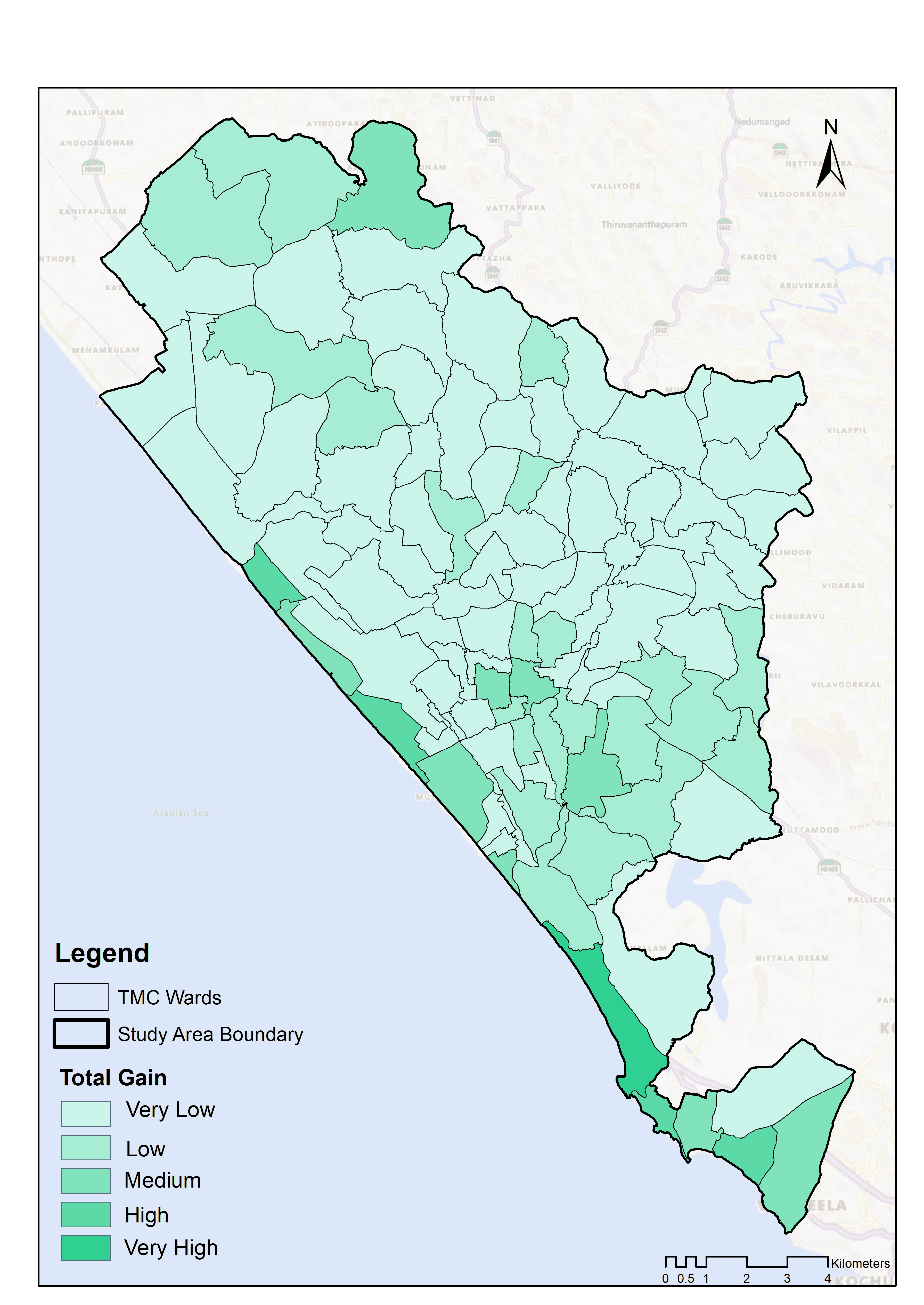Total Gain- Thiruvananthapuram