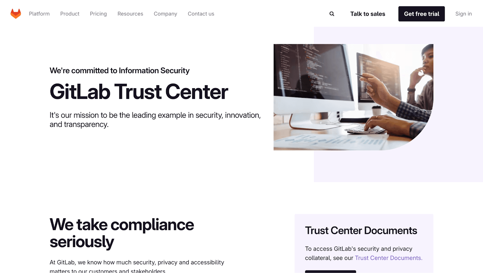GitLab Security embeds static and dependency scanning directly into GitLab CI/CD pipelines, supporting security gates alongside development and deployment workflows.